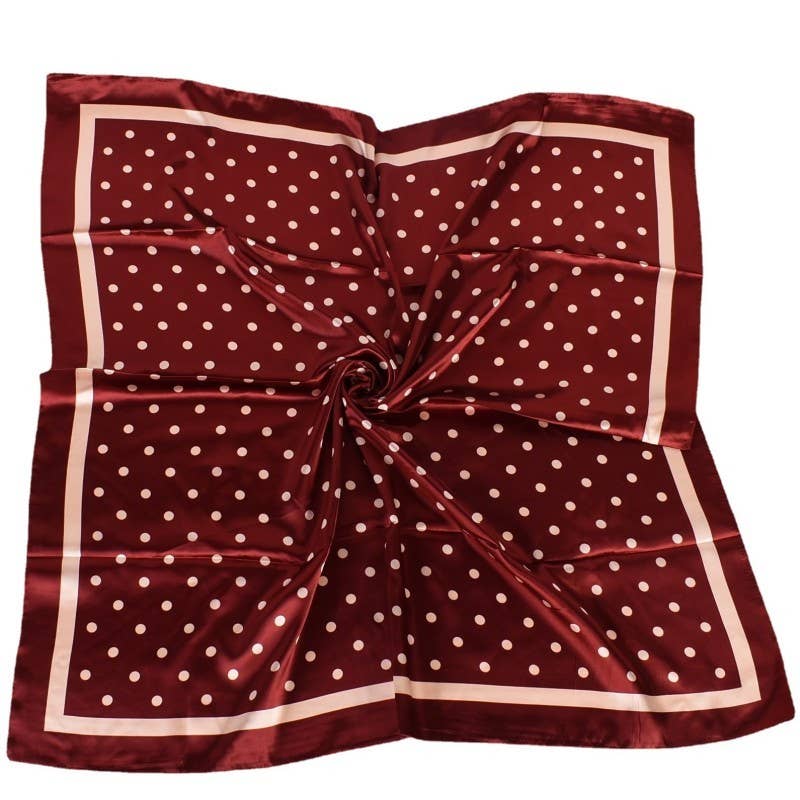 Large Polka Dot Print Bandana Scarf-JOSSLYN by wall to wall-40SC694-The Twisted Chandelier