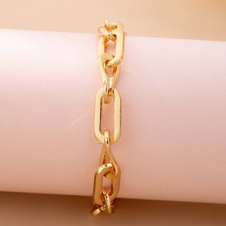 Bold Chunky Gold Link Bracelet-JOSSLYN by wall to wall-80B1676-The Twisted Chandelier