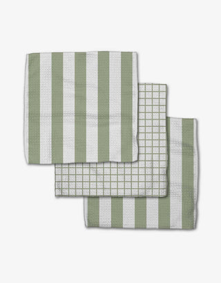 Sweet Mint Dishcloth Set-Dishcloths-Geometry-The Twisted Chandelier
