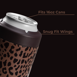 Brown Leopard HydroJug 16 oz Can Cooler-HydroJug-The Twisted Chandelier