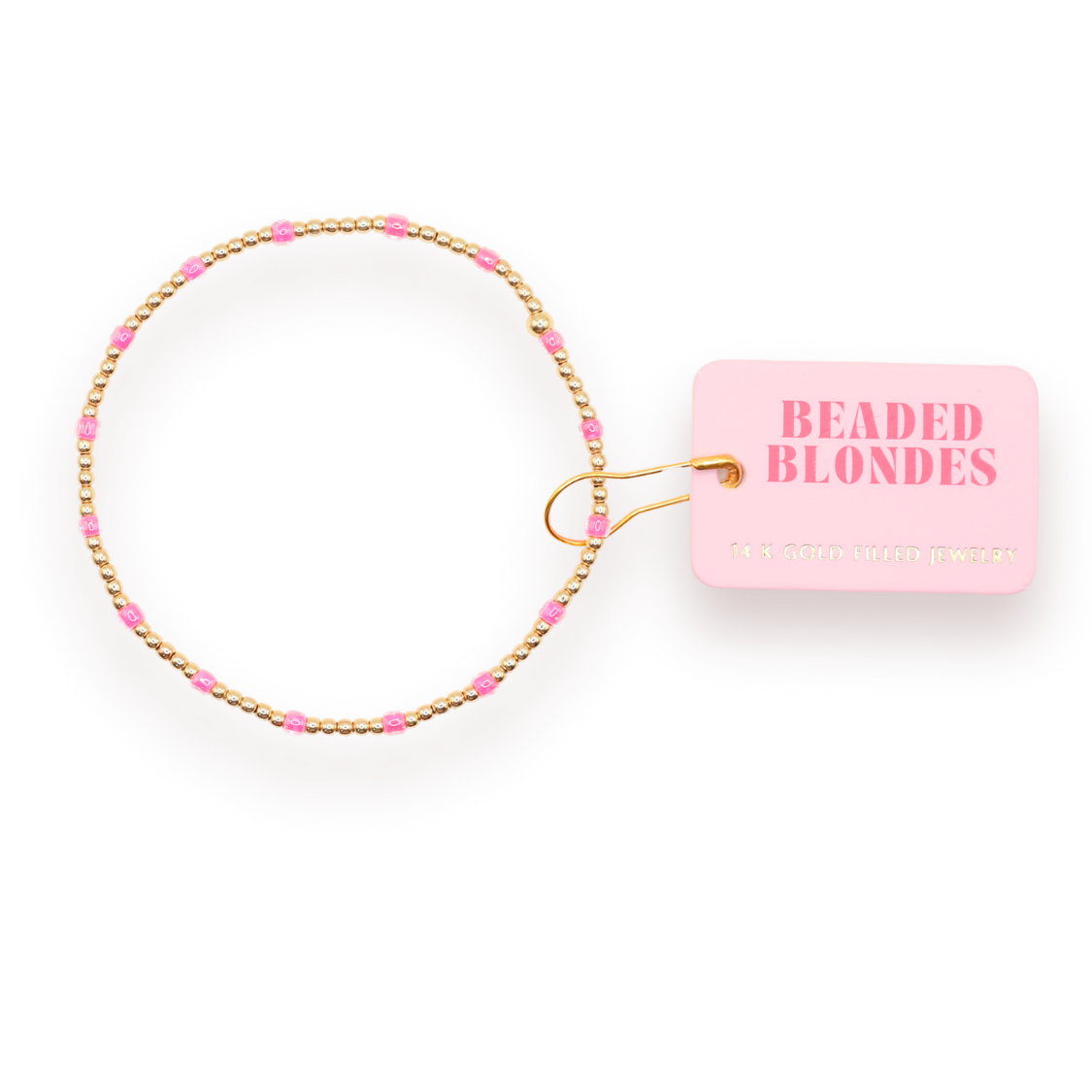 Pink Dainty Poppi Bracelet | Beaded Blondes-Beaded Blondes-The Twisted Chandelier