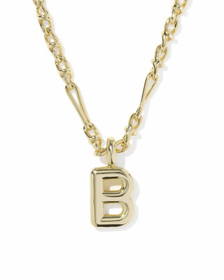 Kendra Scott Bubble Letter B Pendant Necklace Gold