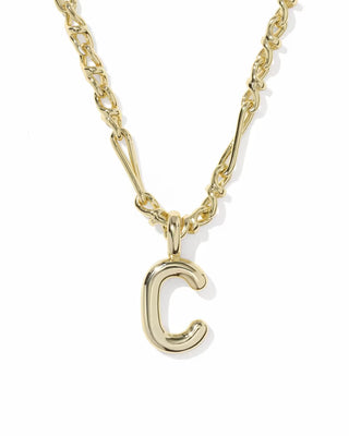 Kendra Scott Bubble Letter C Pendant Necklace Gold
