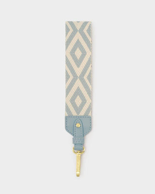 Canvas Wristlet Strap - Duck Egg Chevron-Wristlet-Katie Loxton-The Twisted Chandelier