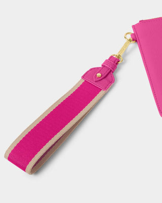 Canvas Wristlet Strap - Magenta Stripe-Wristlet-Katie Loxton-The Twisted Chandelier