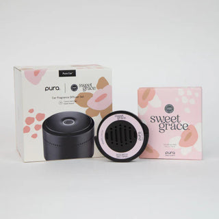 Bridgewater + PURA Car Diffuser Set with Sweet Grace-Vehicle Air Freshener-Bridgewater-1000000027,TTCB27-The Twisted Chandelier