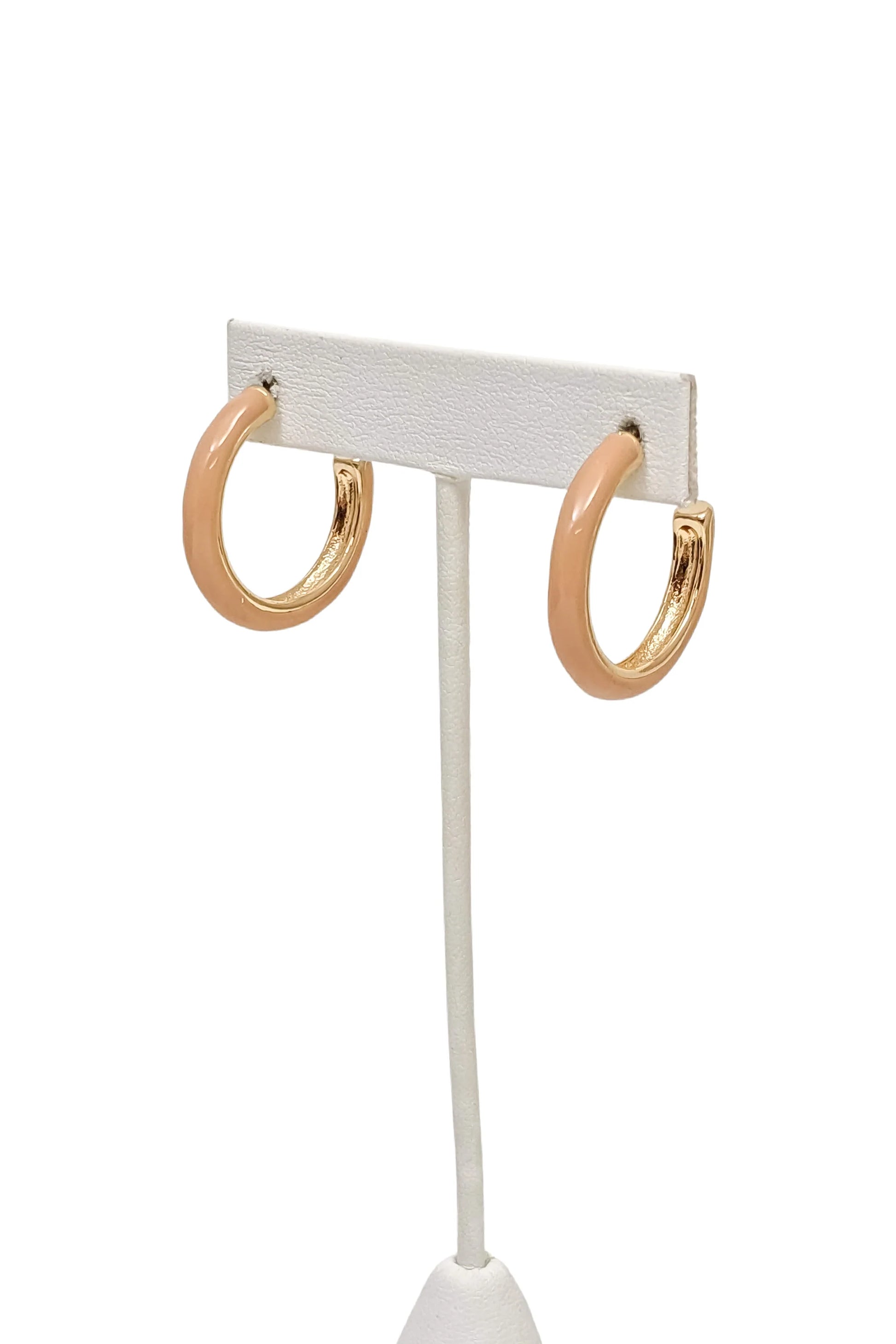 Danette Hoops -Light Brown-Hoop Earrings-MY GIRL IN LA-The Twisted Chandelier